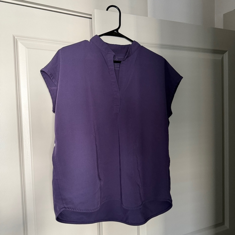 Figs Purple Shadow Rafaela Oversized Top (M)
